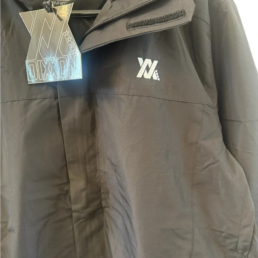 Dixxon Flannel Co Tech Jacket Hooded Windbreaker Black Large NEW 👀 - Picture 4 of 5